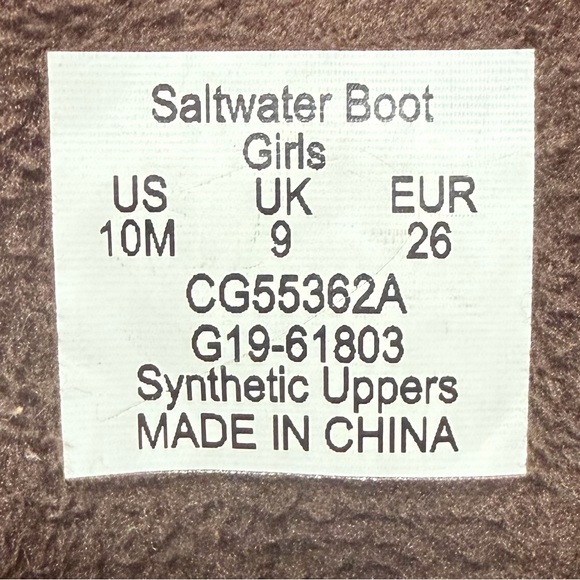 Sperry Kids Girls 10 Saltwater Duck Boots Minimal Wear Great Condition - Picture 7 of 7